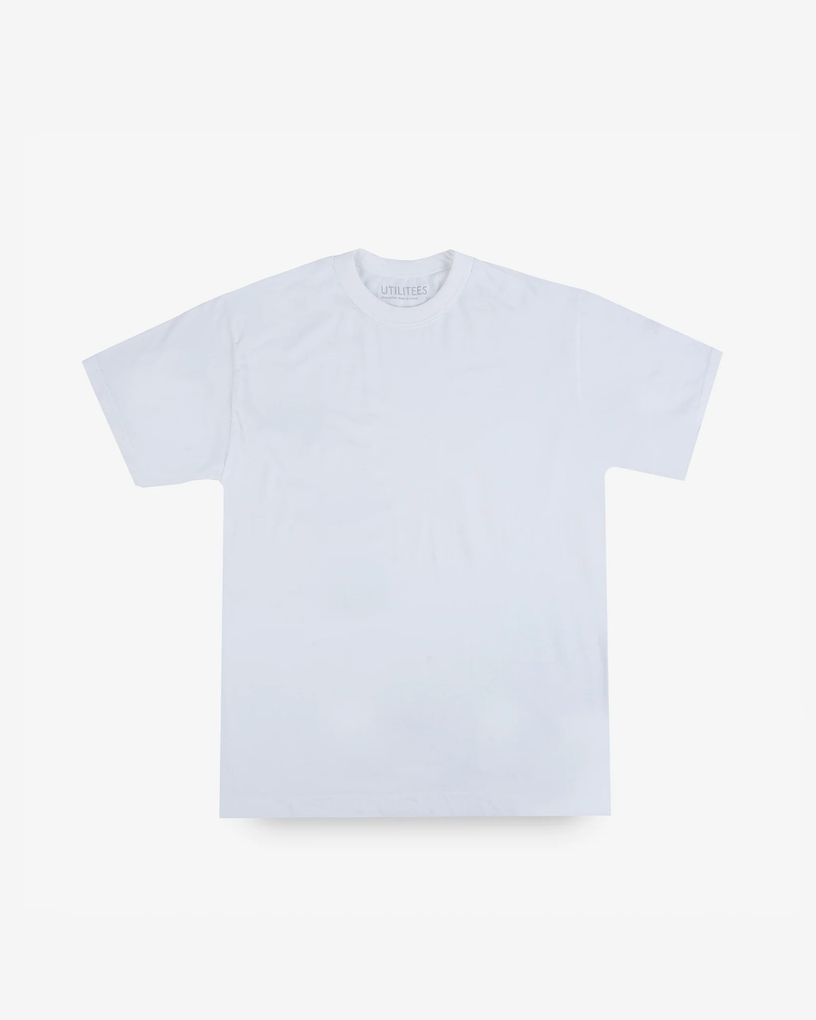 UTILITEES - 5.5oz Loopwheel Crew Neck T-Shirt - White