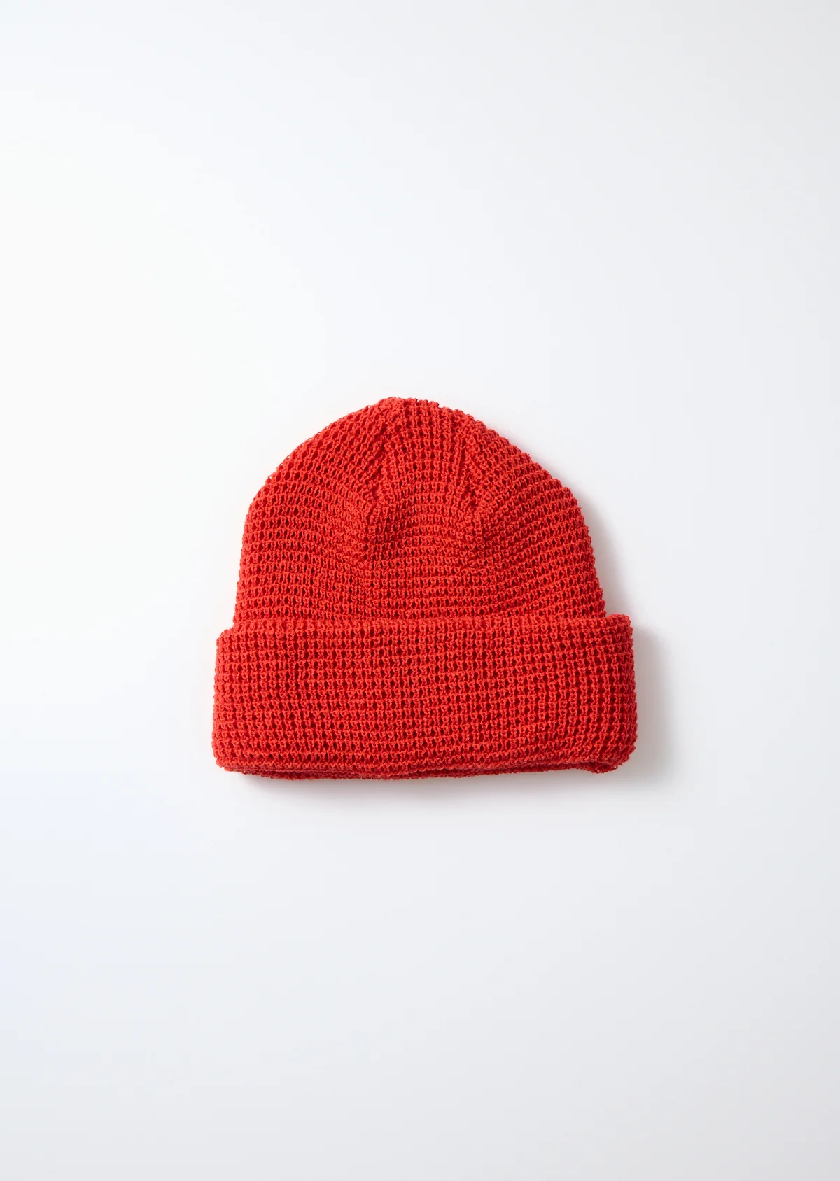 ROTOTO - Cotton Waffle Knit Watch Cap - Red