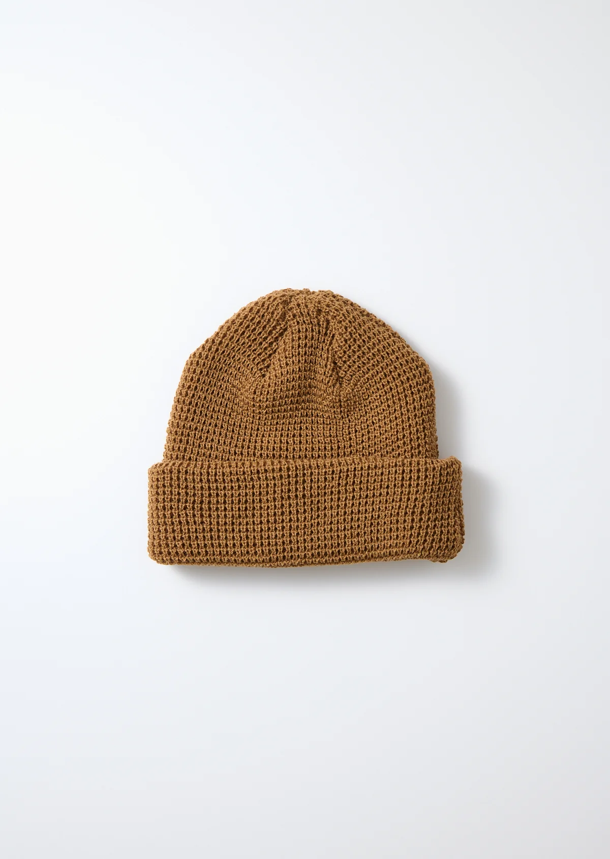 ROTOTO - Cotton Waffle Knit Watch Cap - Tan