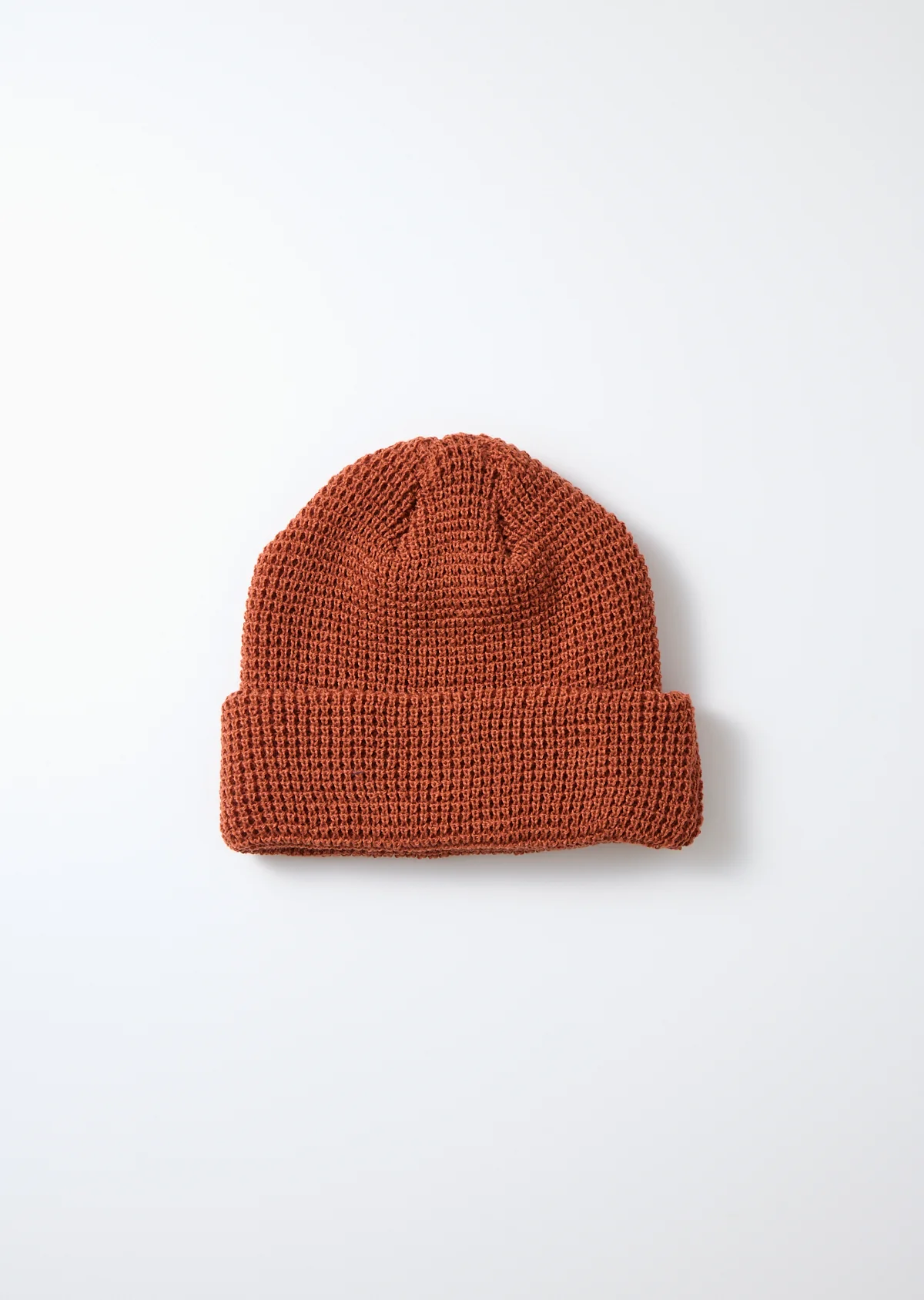 ROTOTO - Cotton Waffle Knit Watch Cap - Terracotta