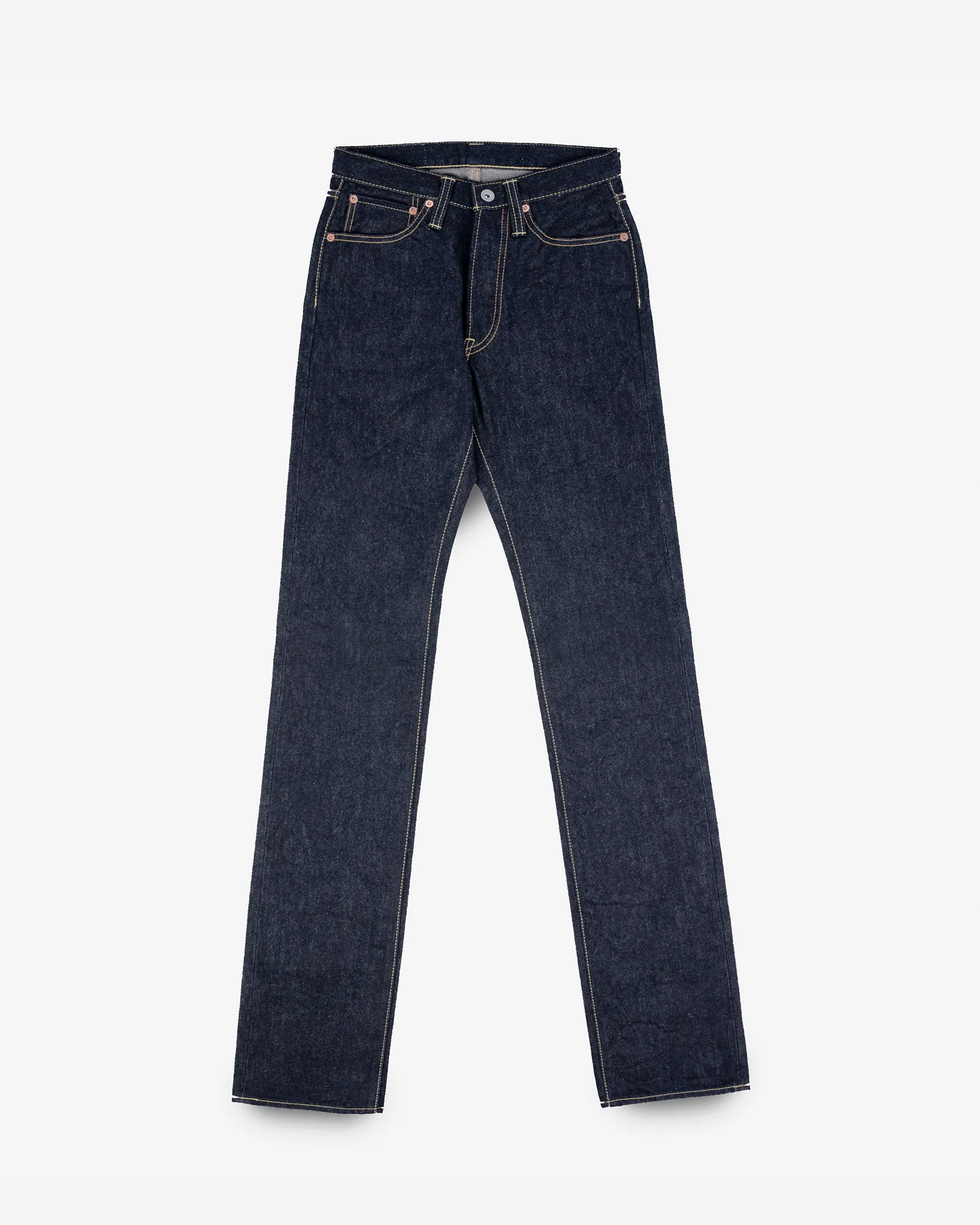 14oz Iron Heart x SJF Selvedge Denim Straight Cut Jeans - Indigo