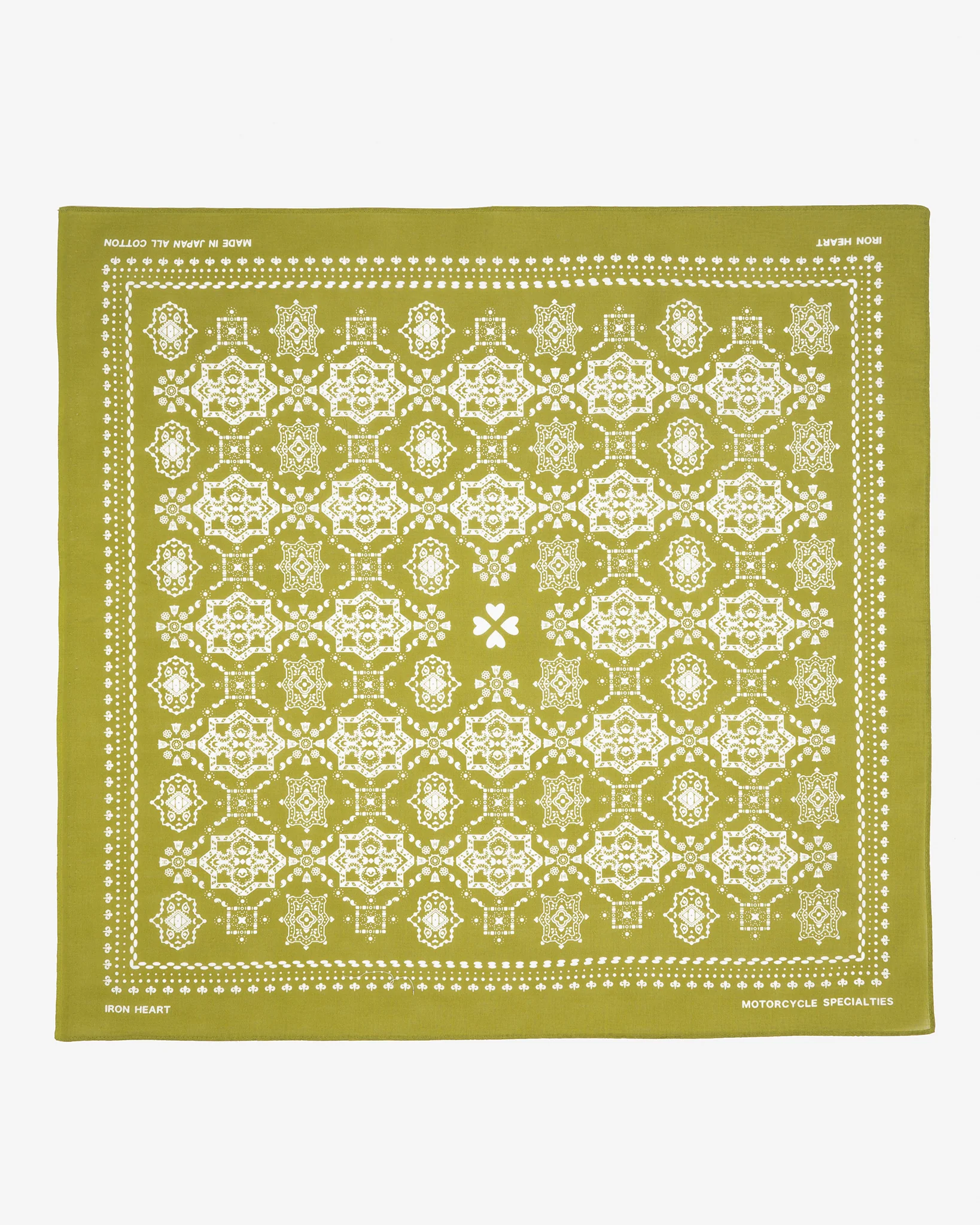 Iron Heart “Bell” Print Bandana - Green
