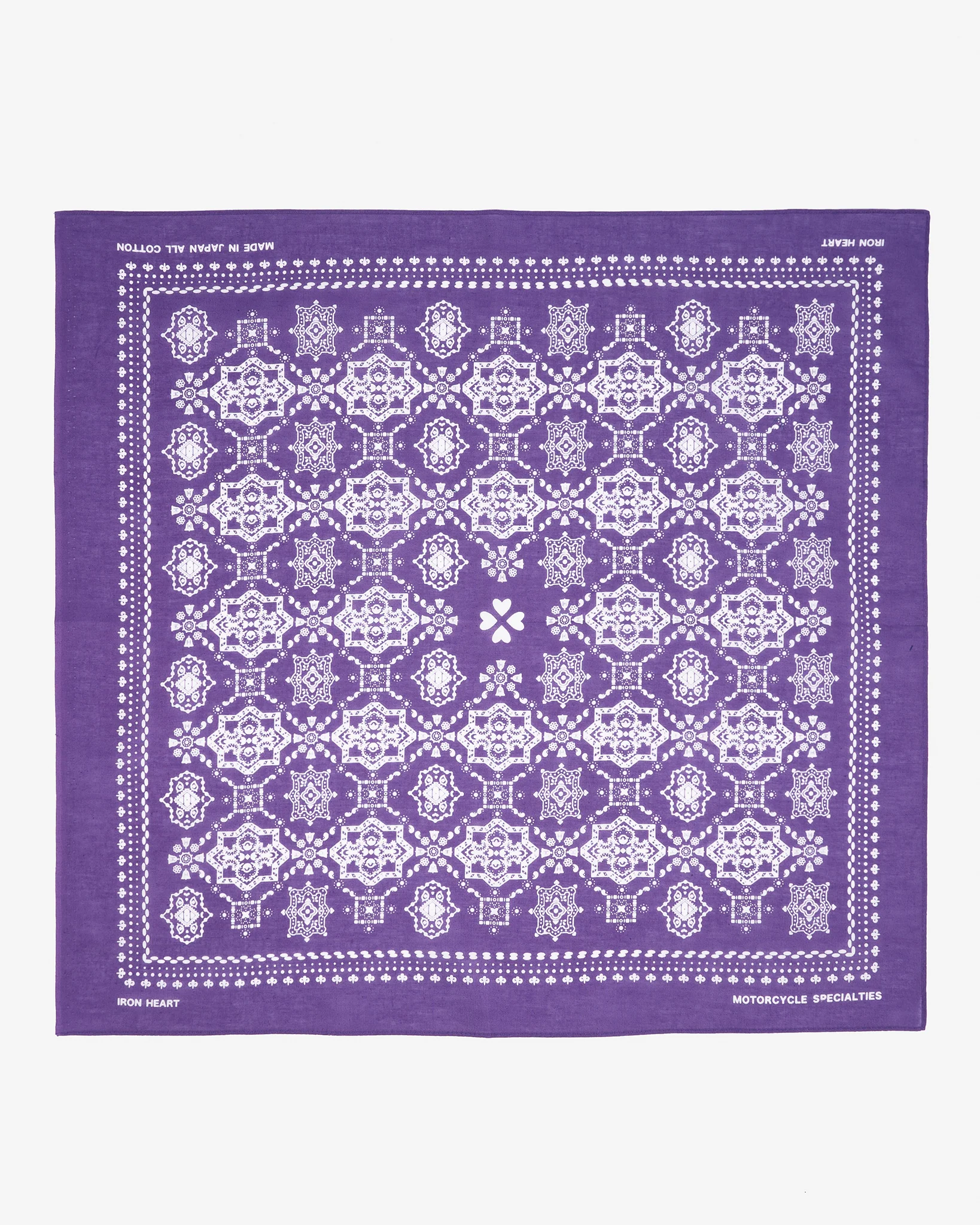Iron Heart “Bell” Print Bandana - Purple