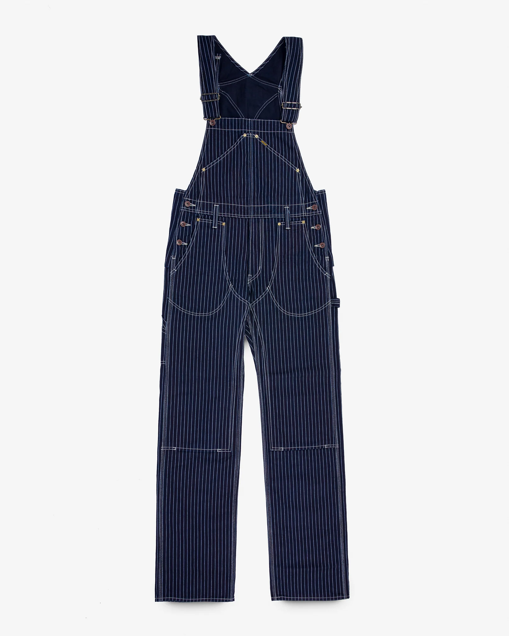 12oz Wabash Double Knee Overalls - Indigo