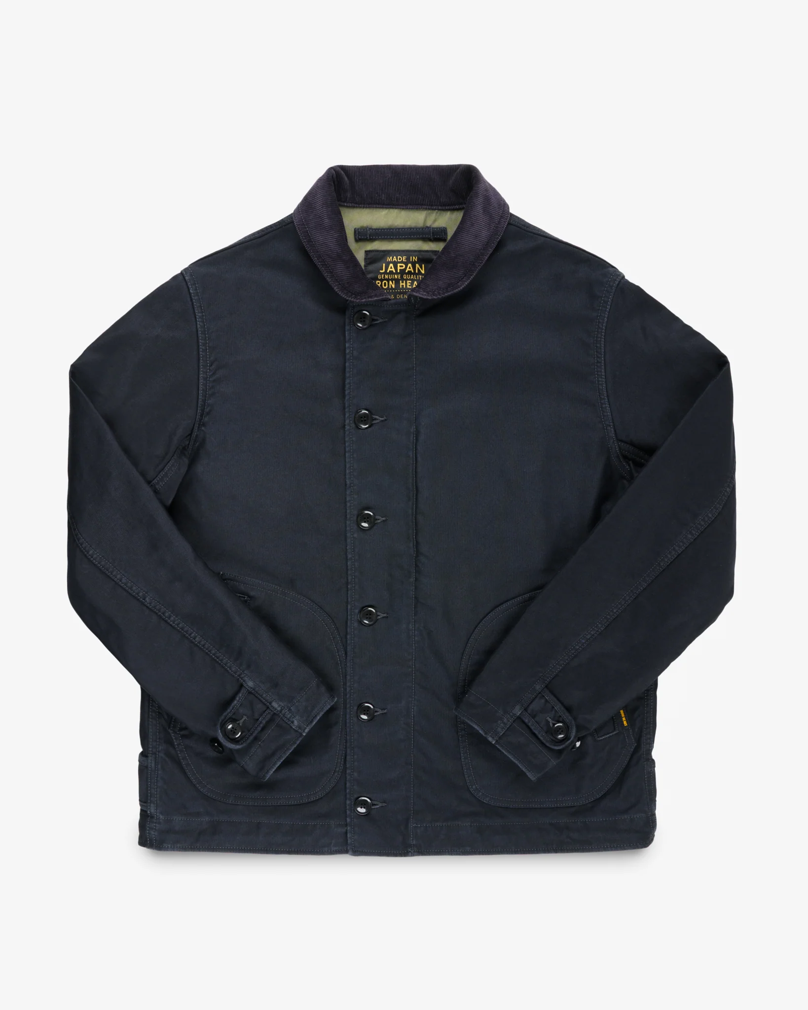 12oz Whipcord Lightweight N1 Deck Jacket - Black