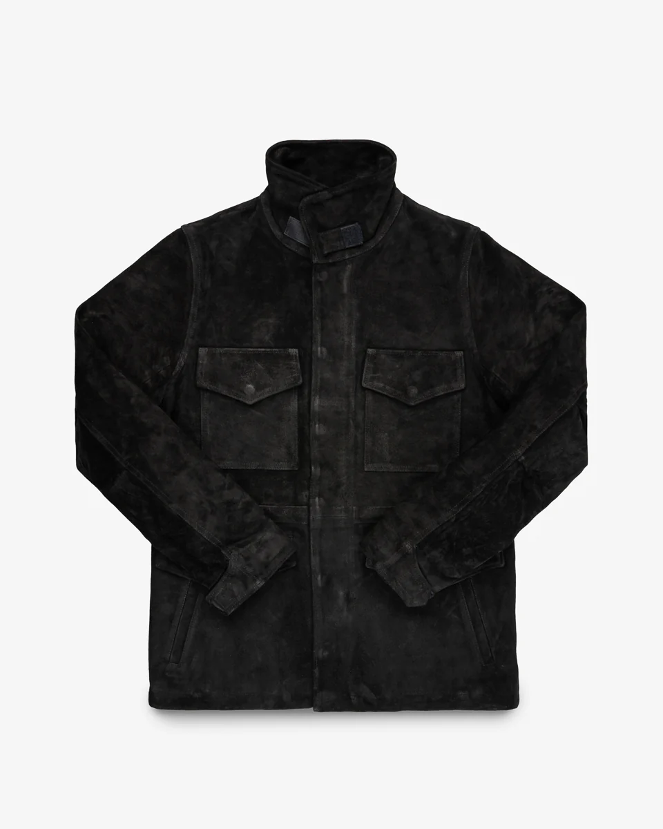 Horsehide Suede M65 Jacket - Black