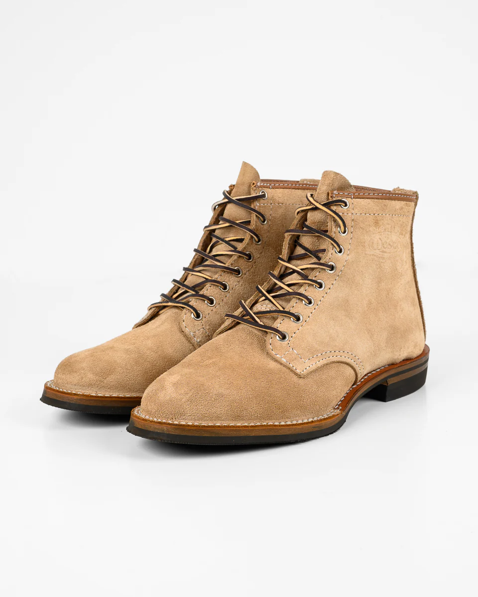 Iron Heart Int'l x Wesco® - Rough-Out Boot - Burlap. The "Foot Patrol"