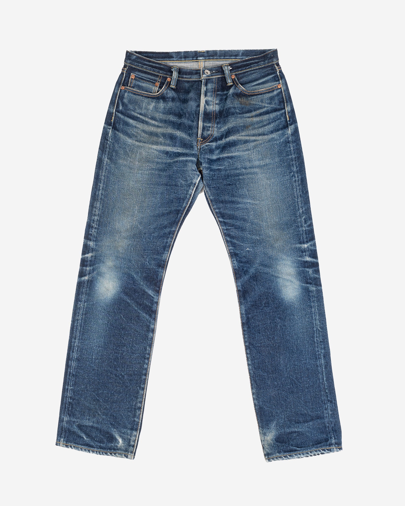21/23oz Ultra Heavy Raw Selvedge Denim - Indigo - Iron Heart Denim