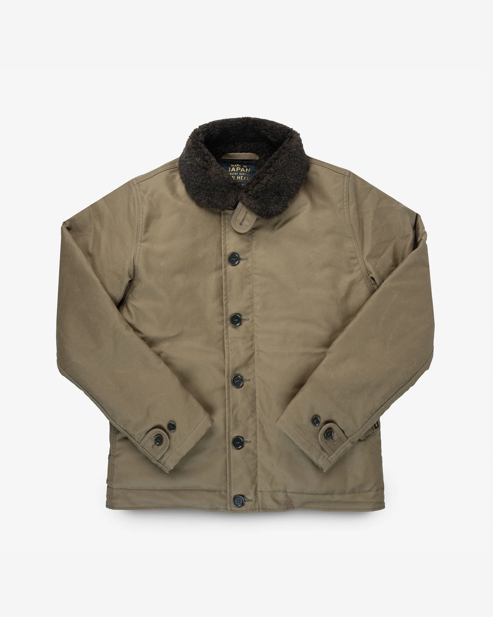 Oiled Whipcord N1 Deck Jacket - Khaki