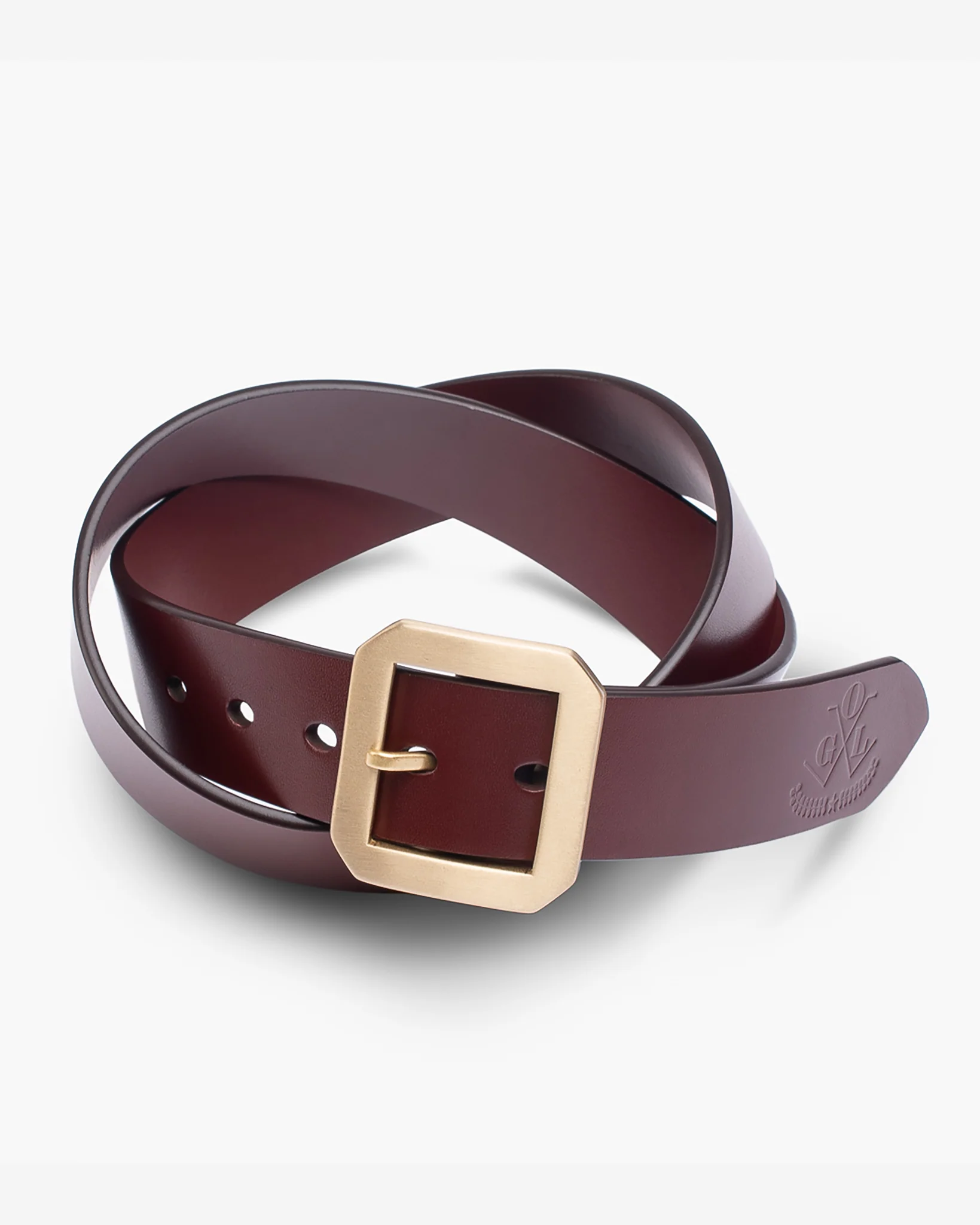 OGL Single Prong Garrison Buckle Leather Belt - Tan