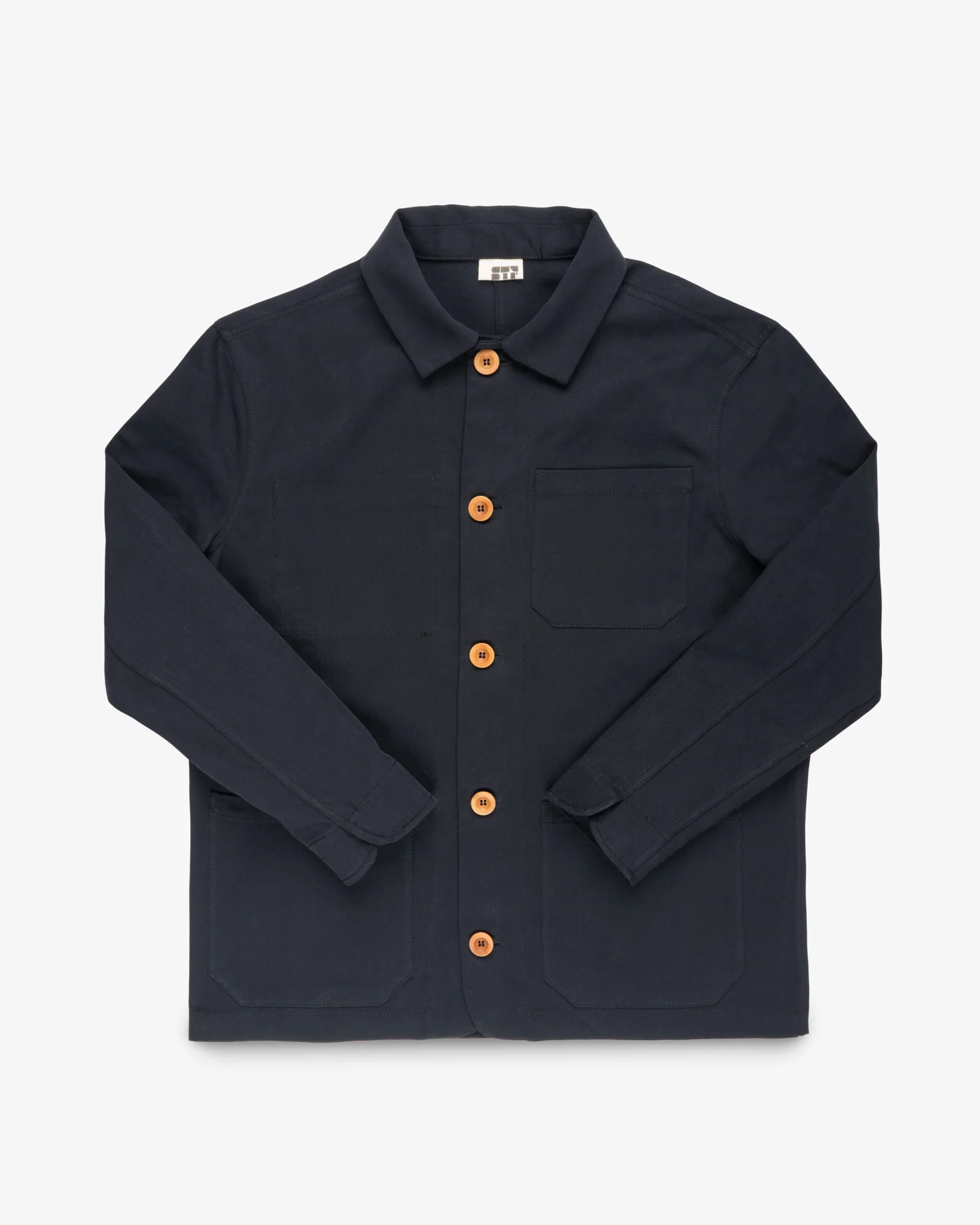 STF 8oz Brushed Twill Chore Jacket - Black