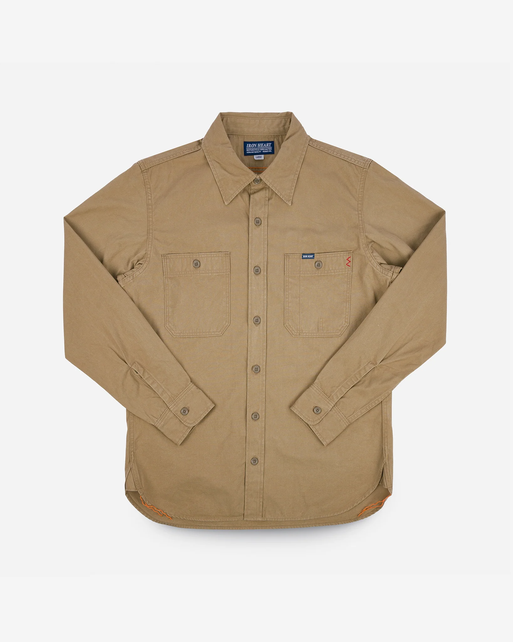 7oz Fatigue Cloth Work Shirt - Khaki