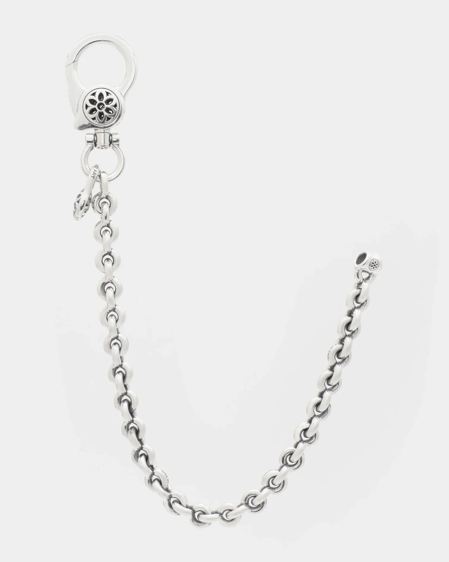 GOOD ART HLYWD Clip 8 Fin Link Wallet Chain Size B - Sterling Silver
