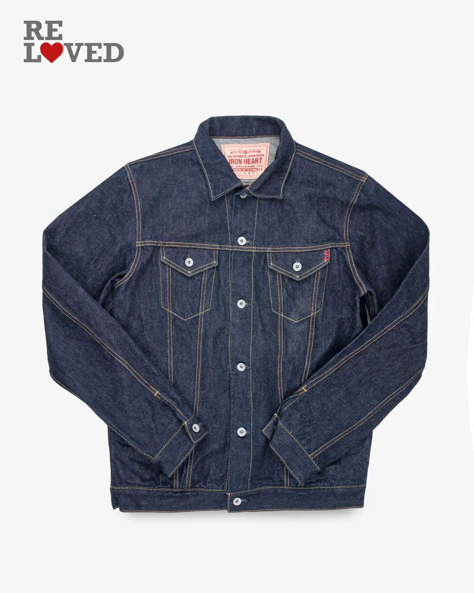 14oz Selvedge Denim Modified Type III Jacket - Indigo (IH-526j-142) Size XXXL