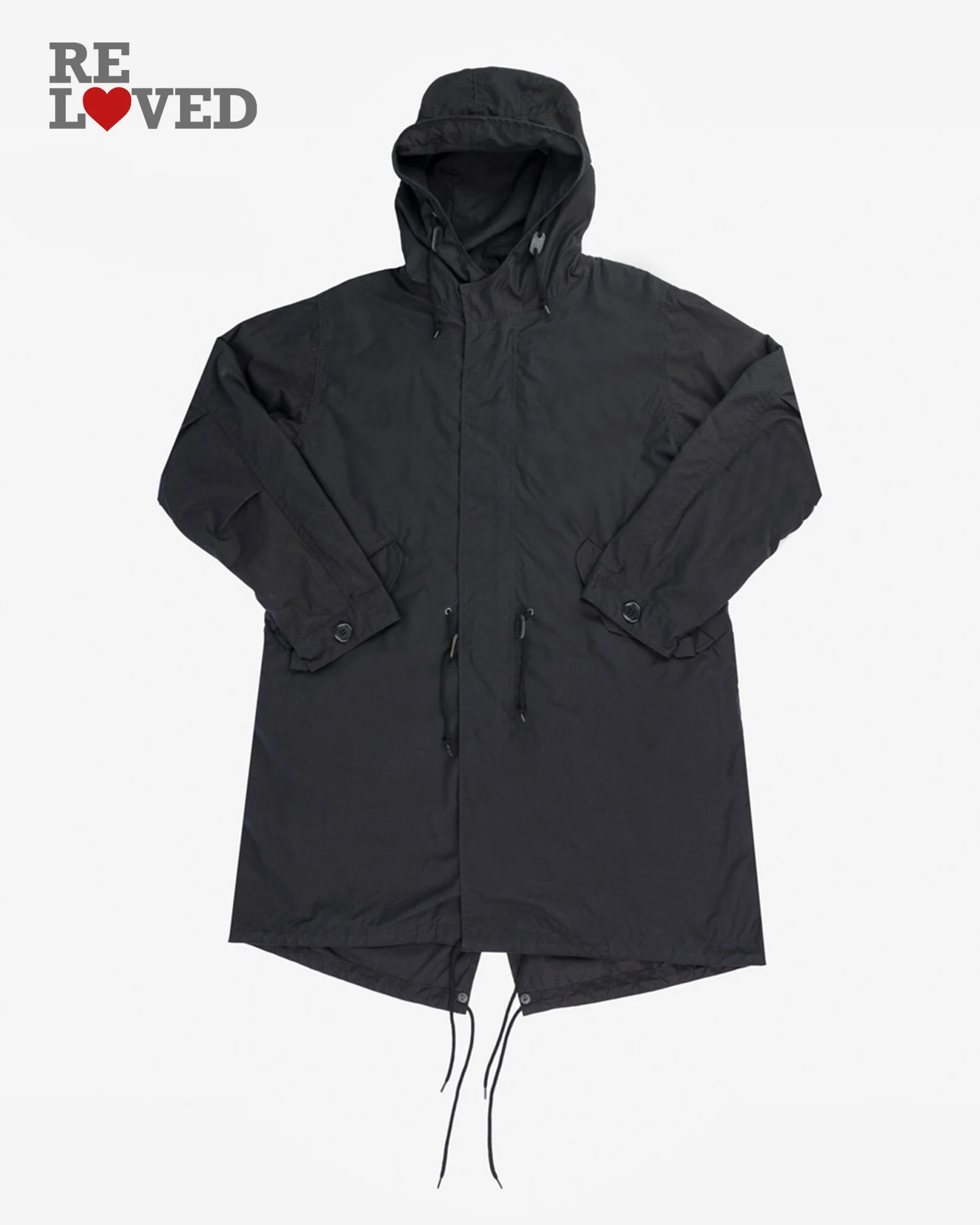 5oz Quilted Lining M-51 Type Field Coat - Black (IHM-38-BLK) Size Large