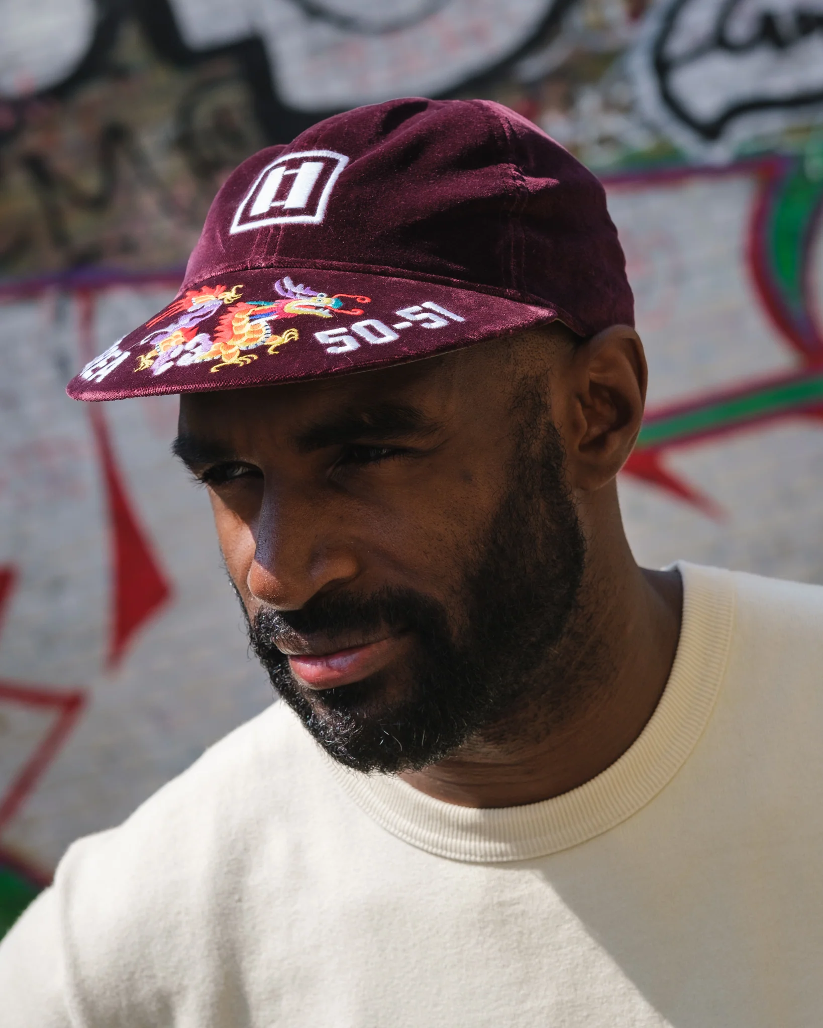 Papa Nui Korea 51 Cap Burgundy Iron Heart Denim Workwear papa-nui-korea-51-cap-burgundy-iron-heart-denim-workwear