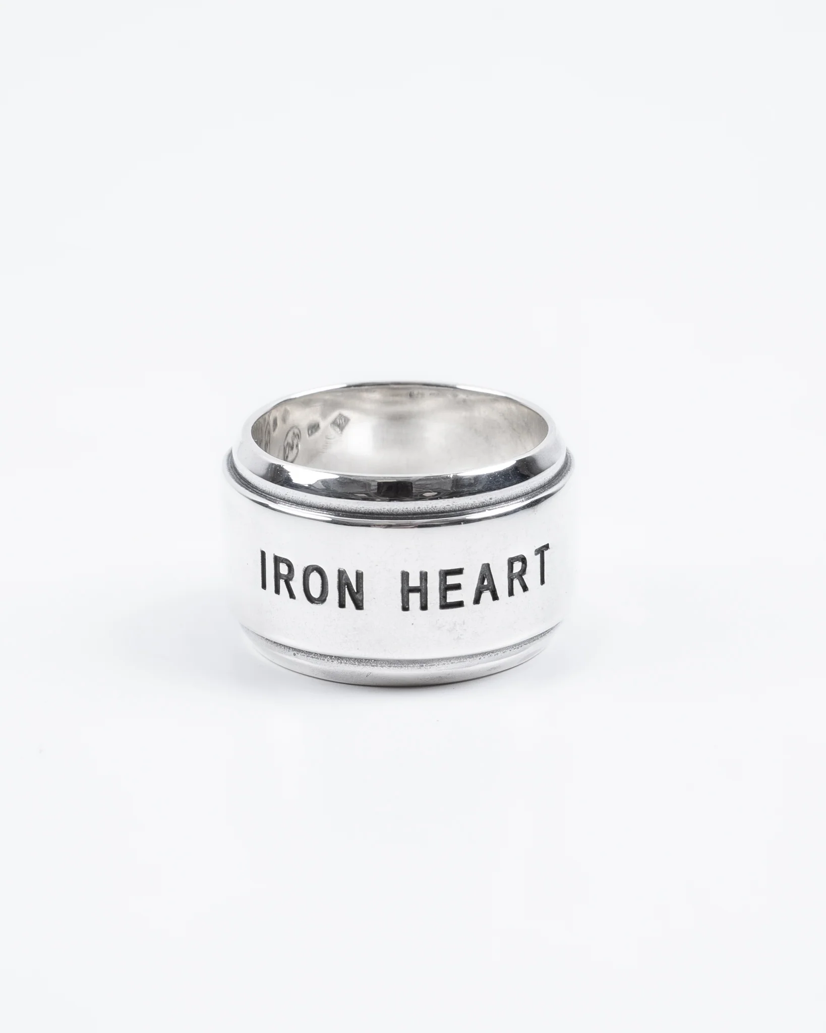 Iron Heart 0.925 Sterling Silver Ring
