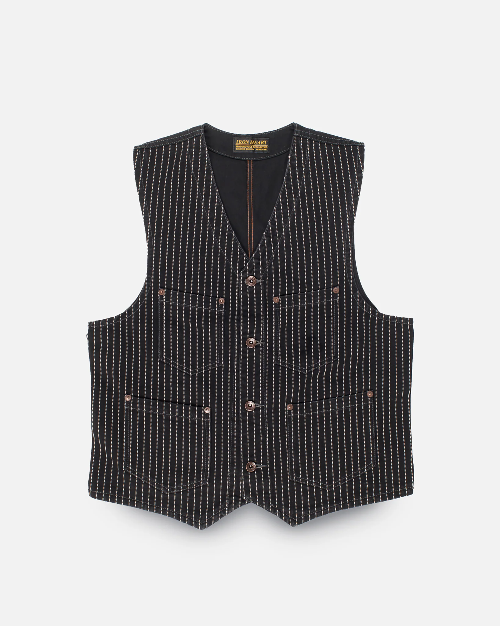 12oz Wabash/Duck Work Vest - Black/Black