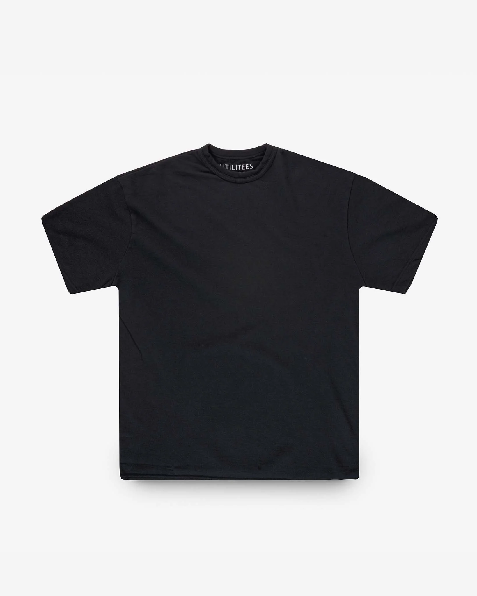 UTILITEES - 10oz Heavyweight Crew Neck T-Shirt - Black