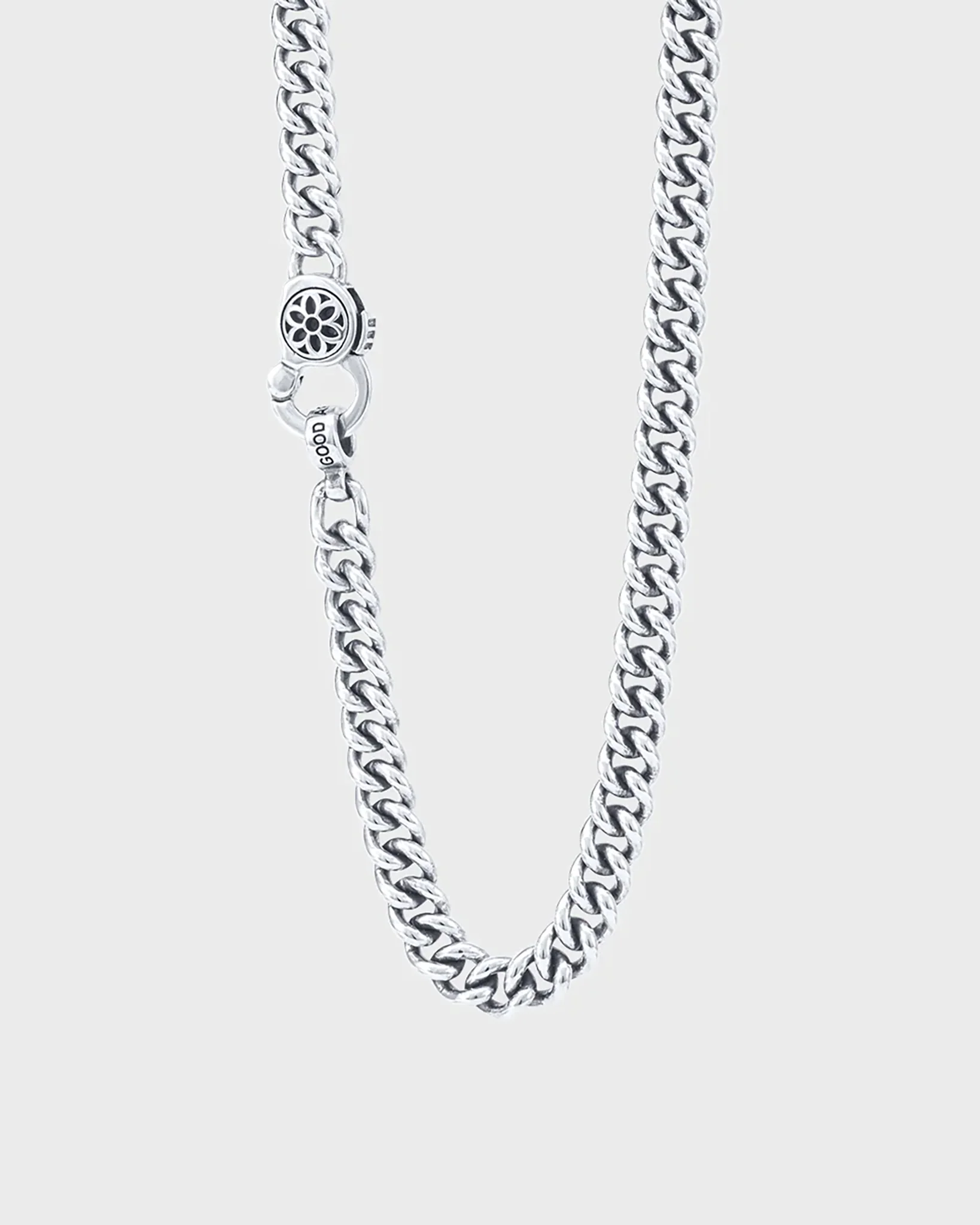 GOOD ART HLYWD Curb Chain Necklace Link Size A at 30" - Sterling Silver