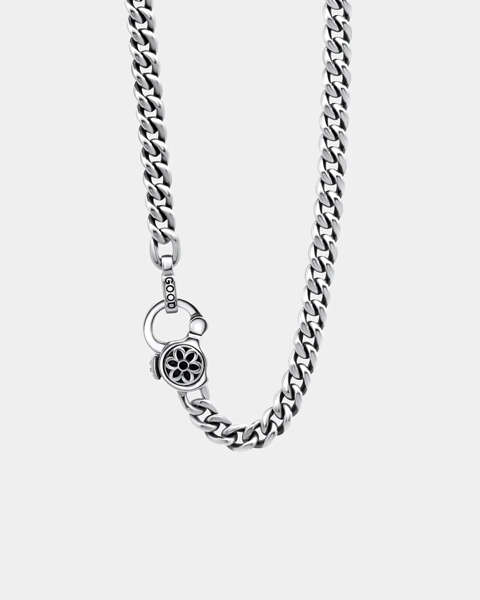 GOOD ART HLYWD Curb Chain Necklace Link Size AA at 24" - Sterling Silver