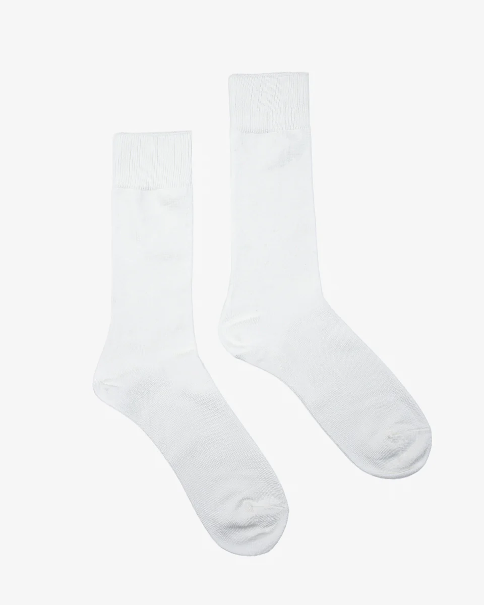 Decka Showatabé Giza Cotton Mercerized Socks - White