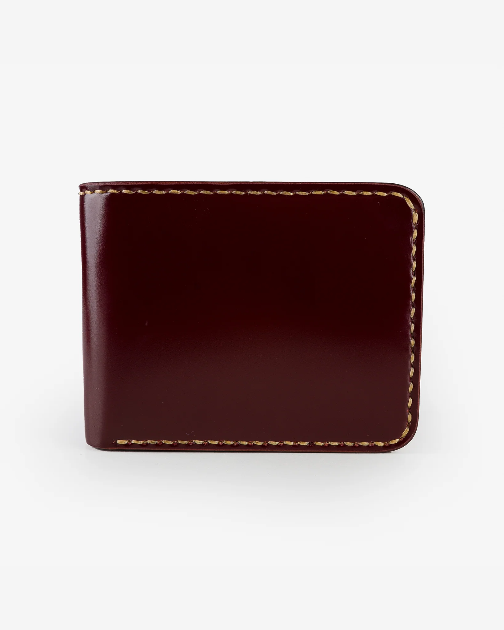Slimline Small Shell Cordovan Wallet - Oxblood