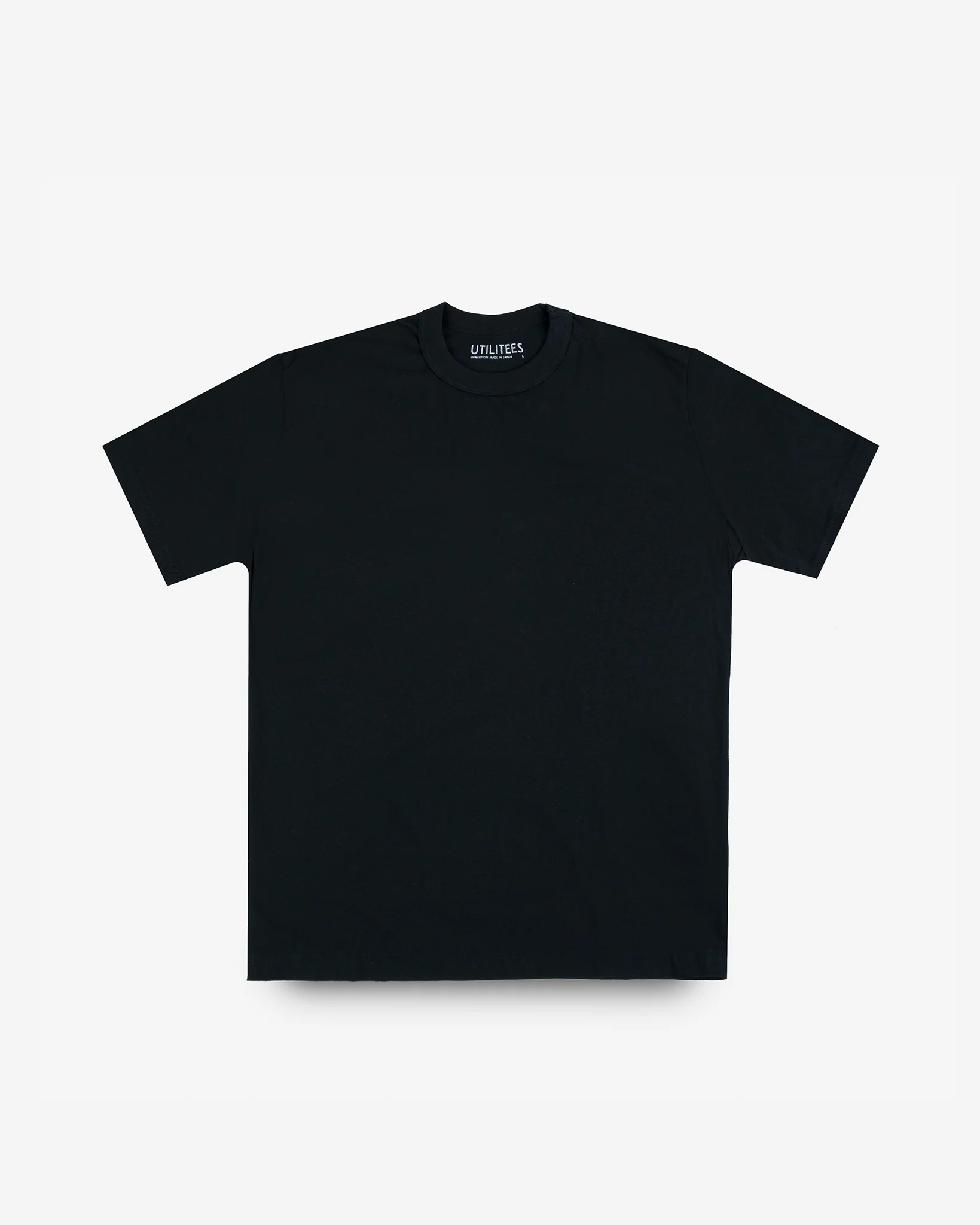 UTILITEES - 5.5oz Loopwheel Crew Neck T-Shirt - Black