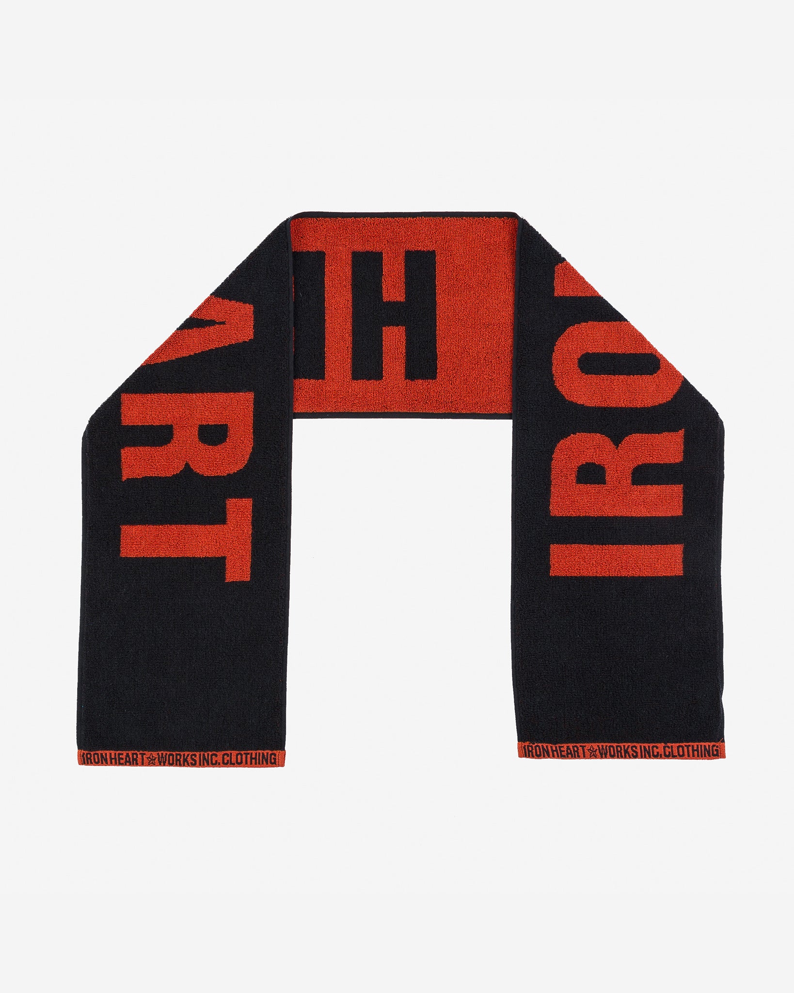 Iron Heart Small Imabari Towel - Orange/Black