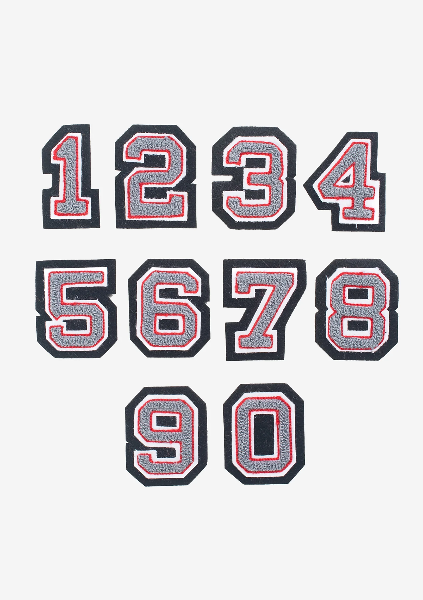 Chenille Patches - Numerals